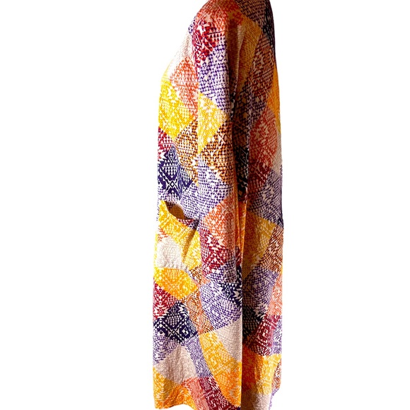 Lularoe Sarah Long Sleeve Multi-Color Duster Cardigan  Size Small - Picture 6 of 8